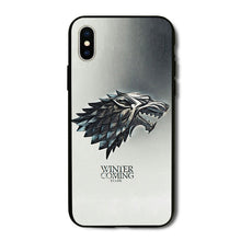 Load image into Gallery viewer, Game of Throne House Stark Wolf phone Cover Case for iPhone X XS Max XR 6 6S 7 8 Plus 5 5S SE Samsung Galaxy S6 S7 S8 Edge Plus