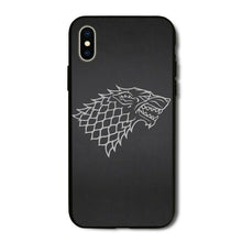 Load image into Gallery viewer, Game of Throne House Stark Wolf phone Cover Case for iPhone X XS Max XR 6 6S 7 8 Plus 5 5S SE Samsung Galaxy S6 S7 S8 Edge Plus