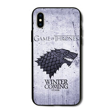 Load image into Gallery viewer, Game of Throne House Stark Wolf phone Cover Case for iPhone X XS Max XR 6 6S 7 8 Plus 5 5S SE Samsung Galaxy S6 S7 S8 Edge Plus