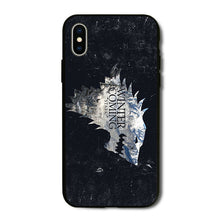 Load image into Gallery viewer, Game of Throne House Stark Wolf phone Cover Case for iPhone X XS Max XR 6 6S 7 8 Plus 5 5S SE Samsung Galaxy S6 S7 S8 Edge Plus