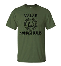 Load image into Gallery viewer, Valar Morghulis All Men Must Die Valyrian Game of Thrones T Shirts