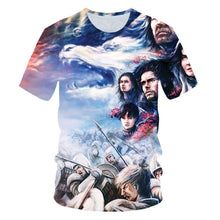 Load image into Gallery viewer, Game of Thrones tshirt Night King&amp;Dragon Men's T-shirt