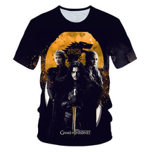 Load image into Gallery viewer, Game of Thrones tshirt Night King&amp;Dragon Men's T-shirt