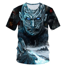 Load image into Gallery viewer, Game of Thrones tshirt Night King&amp;Dragon Men's T-shirt