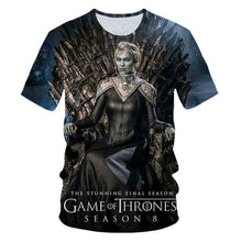 Load image into Gallery viewer, Game of Thrones tshirt Night King&amp;Dragon Men's T-shirt