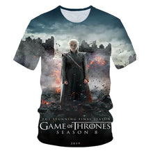 Load image into Gallery viewer, Game of Thrones tshirt Night King&amp;Dragon Men's T-shirt