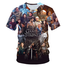 Load image into Gallery viewer, Game of Thrones tshirt Night King&amp;Dragon Men's T-shirt