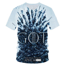 Load image into Gallery viewer, Game of Thrones tshirt Night King&amp;Dragon Men's T-shirt