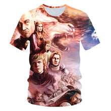 Load image into Gallery viewer, Game of Thrones tshirt Night King&amp;Dragon Men's T-shirt