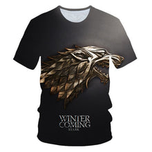 Load image into Gallery viewer, Game of Thrones tshirt Night King&amp;Dragon Men's T-shirt