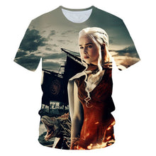 Load image into Gallery viewer, Game of Thrones tshirt Night King&amp;Dragon Men's T-shirt