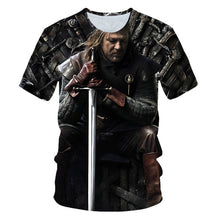 Load image into Gallery viewer, Game of Thrones tshirt Night King&amp;Dragon Men's T-shirt