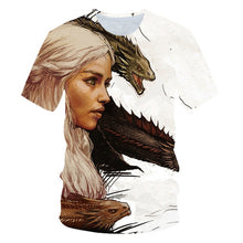 Load image into Gallery viewer, Game of Thrones tshirt Night King&amp;Dragon Men's T-shirt