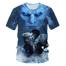 Load image into Gallery viewer, Game of Thrones tshirt Night King&amp;Dragon Men's T-shirt