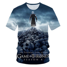 Load image into Gallery viewer, Game of Thrones tshirt Night King&amp;Dragon Men's T-shirt