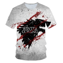 Load image into Gallery viewer, Game of Thrones tshirt Night King&amp;Dragon Men's T-shirt