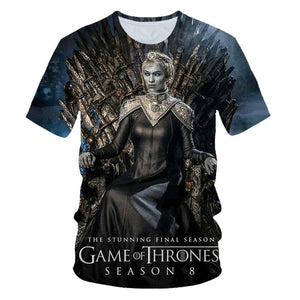 Game of Thrones tshirt Night King & Dragon Men's Tshirt