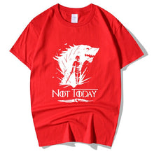 Load image into Gallery viewer, Game Of Thrones T Shirt Arya Stark Not Today GOT Winterfell