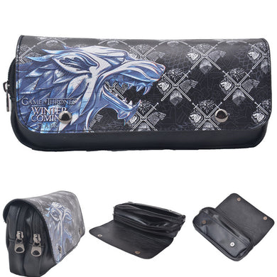 Game of Thrones Ice wolf House Star pencil case